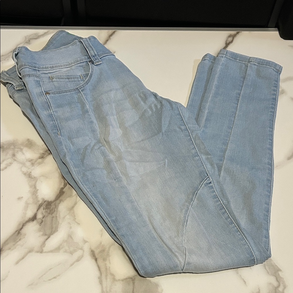 Sky Blue Skinny Jeans for Women